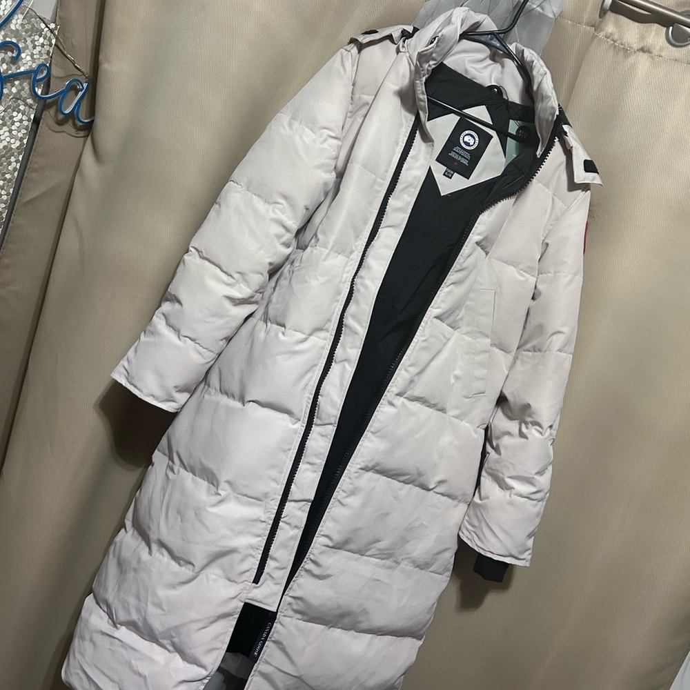 CG Long Puffer Coat - Beige